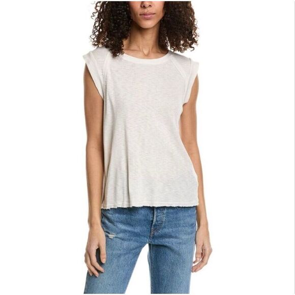Project Social T Tops - Project Social T Cherish Slub Tank in Cream Size L